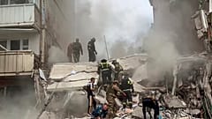 Archive - dégâts à Belgorod, Russie, 12 mai 2024. 