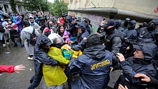 برگزاری تظاهرات درگرجستان و مقابله پلیس