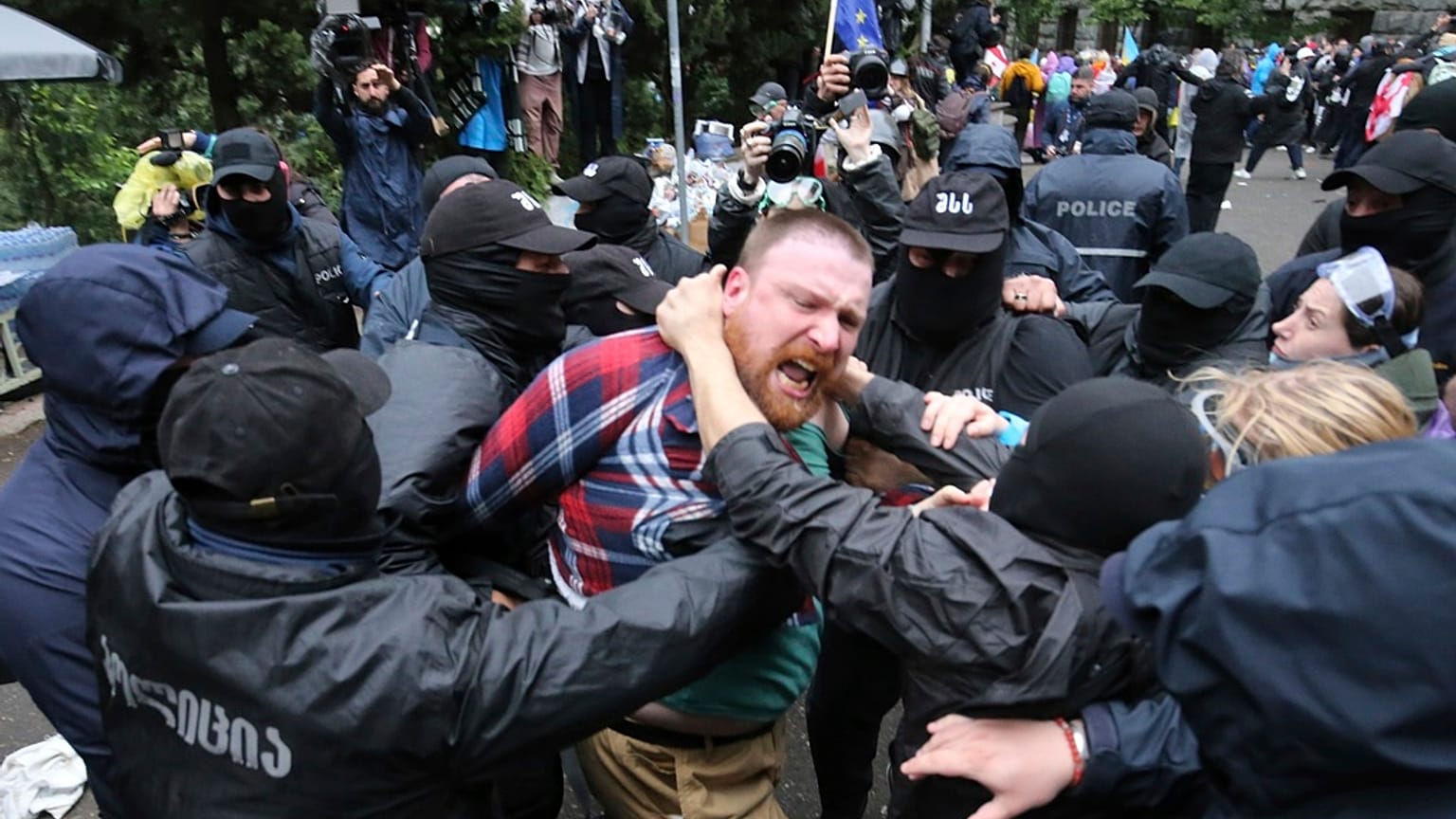 Protestas en Georgia. 