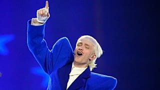 Joost Klein aus den Niederlanden performt den Song Europapa während der Generalprobe für das zweite Halbfinale beim Eurovision Song Contest in Malmö, Schweden, Mittwoch, 8. Mai