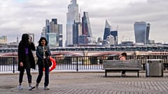 View of central London