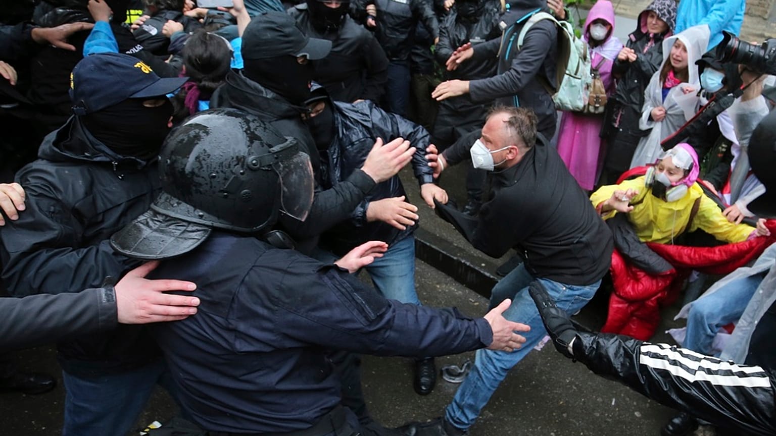 Protestas en Georgia. 