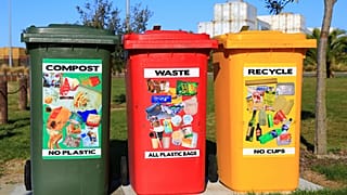 Italy has the best urban recycling rate in the EU while Spain has the lowest material consumption.