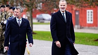 El rey Felipe de España, a la derecha, y el rey danés Frederik en Copenhague, el martes 1 de noviembre de 2019. 7, 2023.