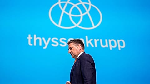 CEO of ThyssenKrupp AG, Miguel Angel Lopez Borrego, at the annual meeting of the German steelmaker in Bochum, Germany, Friday, Feb. 2, 2024.