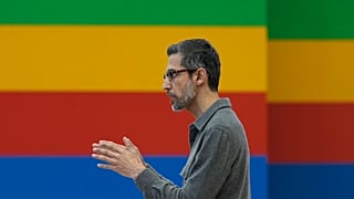 Alphabet CEO Sundar Pichai speaks at a Google I/O event in Mountain View, California, Tuesday, May 14, 2024.