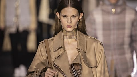Burberry's Autumn/Winter 2020 fashion week runway show in London. Feb. 17, 2020.
