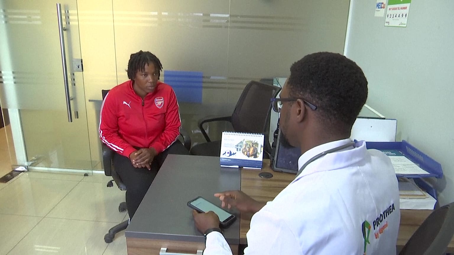 Kenyan resident Adhiambo sells her medical data to an app and in return gets to see a doctor.