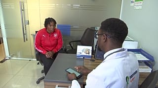 Kenyan resident Adhiambo sells her medical data to an app and in return gets to see a doctor.