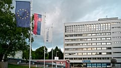 L'hôpital Roosevelt de Banska Bystrica où a été transféré le Premier ministre slovaque.