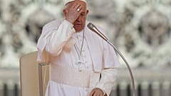 Papst Franziskus bei seiner wöchentlichen Audienz.