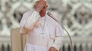 Papst Franziskus bei seiner wöchentlichen Audienz.