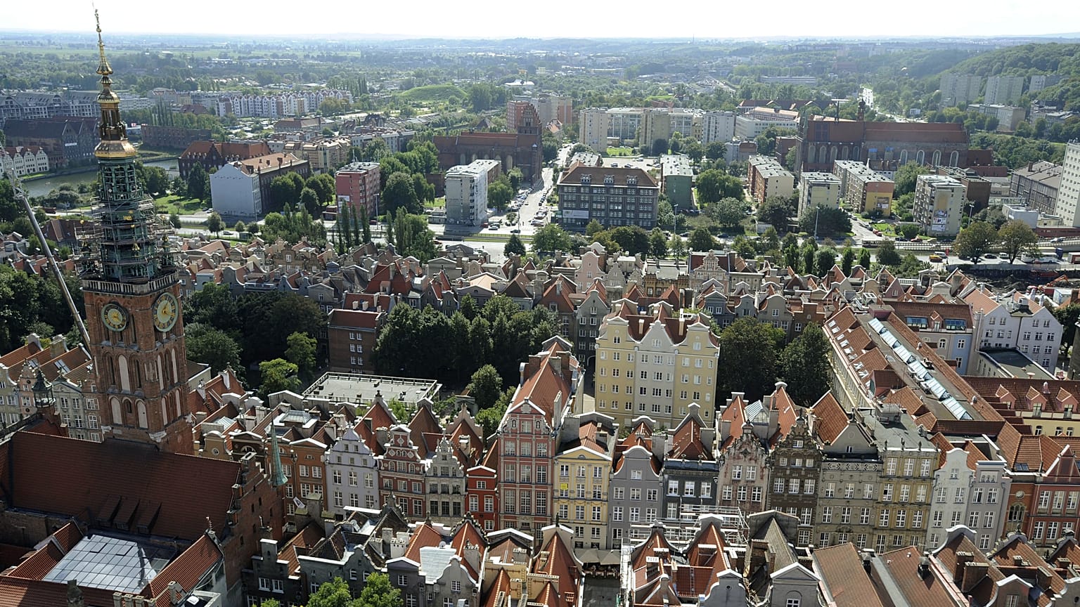 A general view of Gdansk seen from the tower of St. Mary's Church, in Gdansk, Poland (FILE)