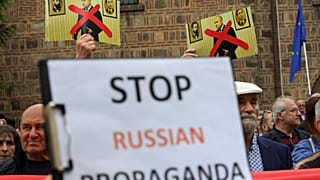 Протест против российской пропаганды в Болгарии, июнь 2023 г.