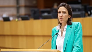 President of the Renew Europe group, Valérie Hayer