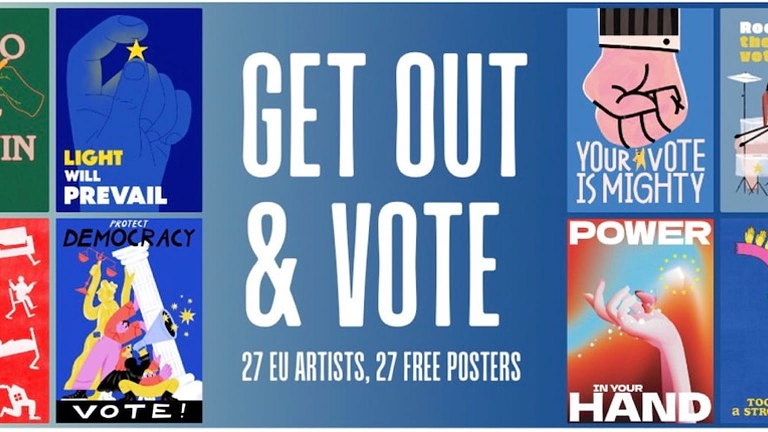La iniciativa Get Out &amp; Vote pretende fomentar el voto en las próximas elecciones europeas.