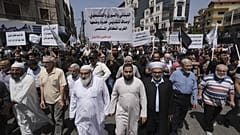مظاهرات في لبنان دعما للاجئين السوريين