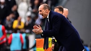 Juventus' coach Massimiliano Allegri in Turin, Italy, Saturday, April 27, 2024.
