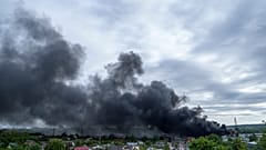 Smoke rises after a Russian attack in Kharkiv, Ukraine, Friday, May 17, 2024.