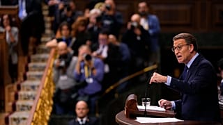 ARCHIVO - El líder de la oposición conservadora española, Alberto Núñez Feijoo, en Madrid, España, el miércoles 15 de noviembre de 2023.