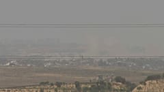 Vue sur le nord de Gaza diffusée en direct par AP jusqu'à la confiscation de son matériel. 