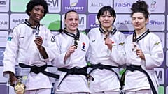 1. PINOT Margaux (FRA) 2. GAHIE Marie Eve (FRA) 3. TANAKA Shiho (JPN) 3. TAIMAZOVA Madina (AIN) 