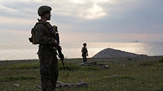 Американские солдаты во время учений на шведском острове Готланд