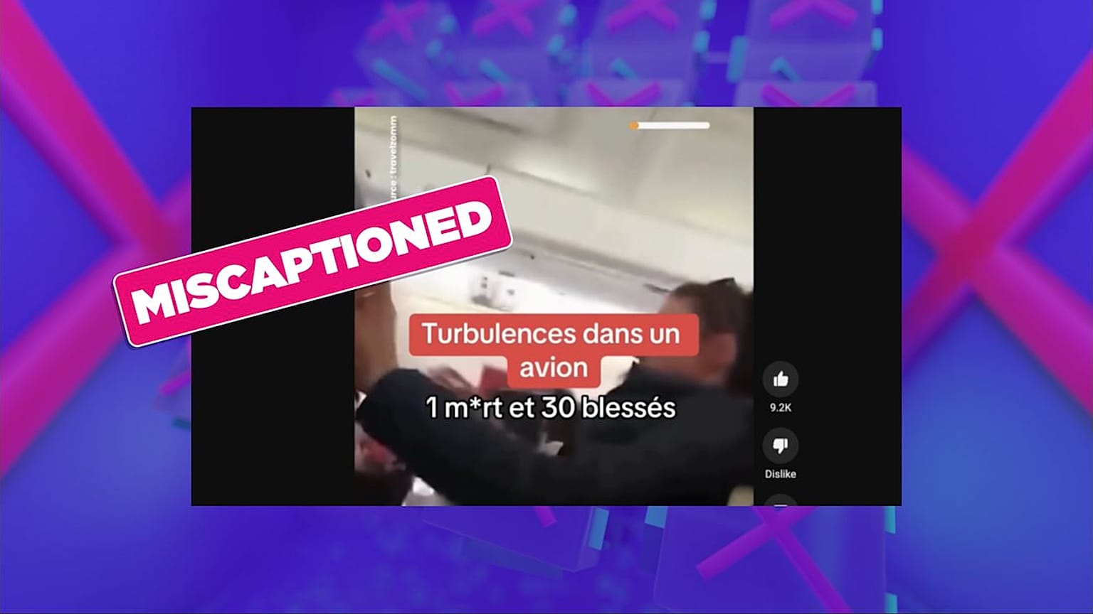 El vídeo muestra otro incidente turbulento de 2019