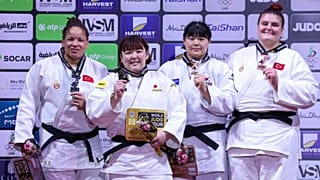 Die Siegerinnen im Schwergewicht bei der diesjährigen Judo-Weltmeisterschaft