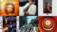 The top six albums on the list