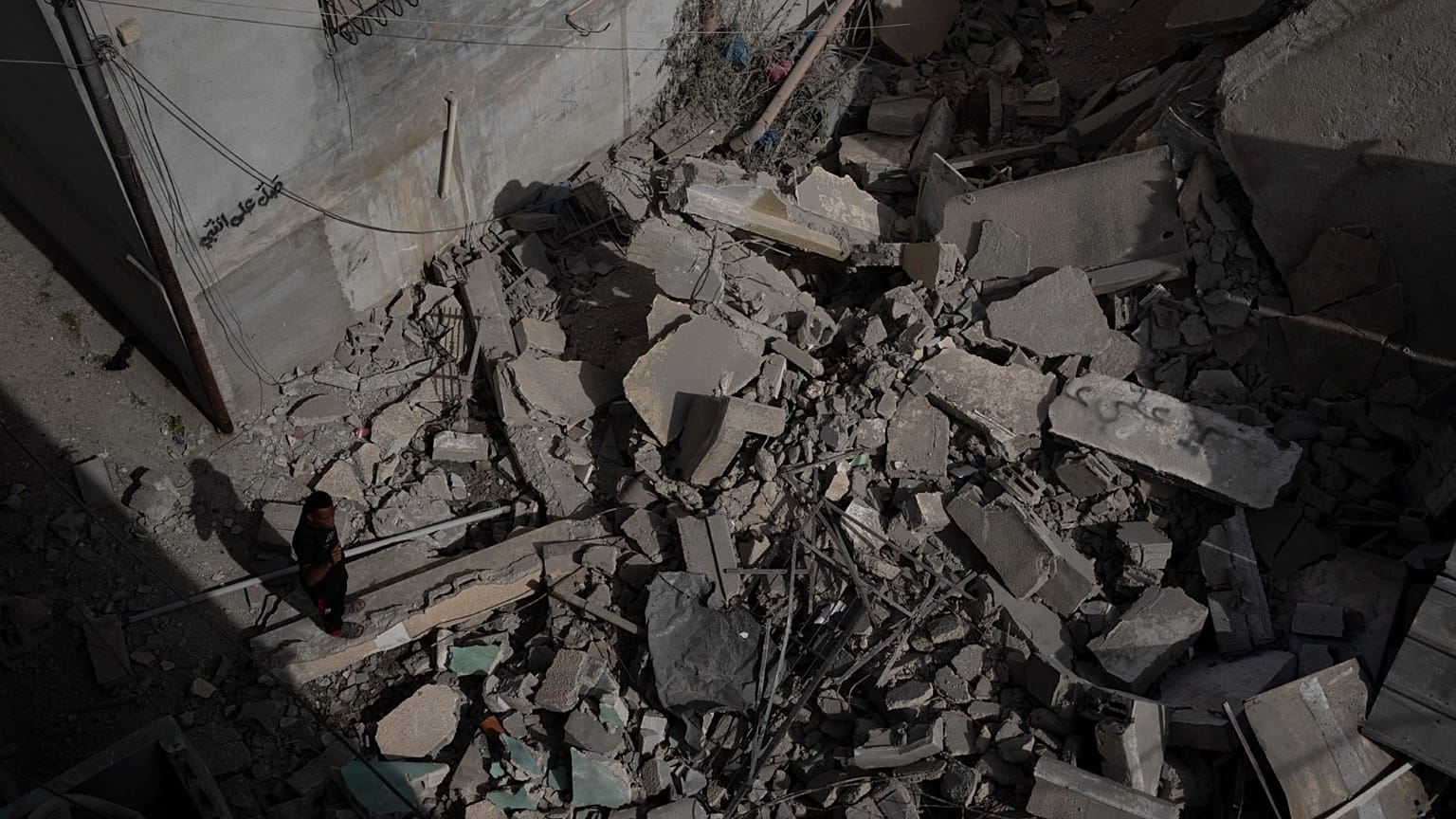 Imagen de archivo de los daños del ataque de marzo de Hamás en Tel Aviv