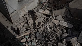 Imagen de archivo de los daños del ataque de marzo de Hamás en Tel Aviv