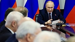 Putyin elnök a katonai és ipari vezetők értekezletén, 2024 május 25. 