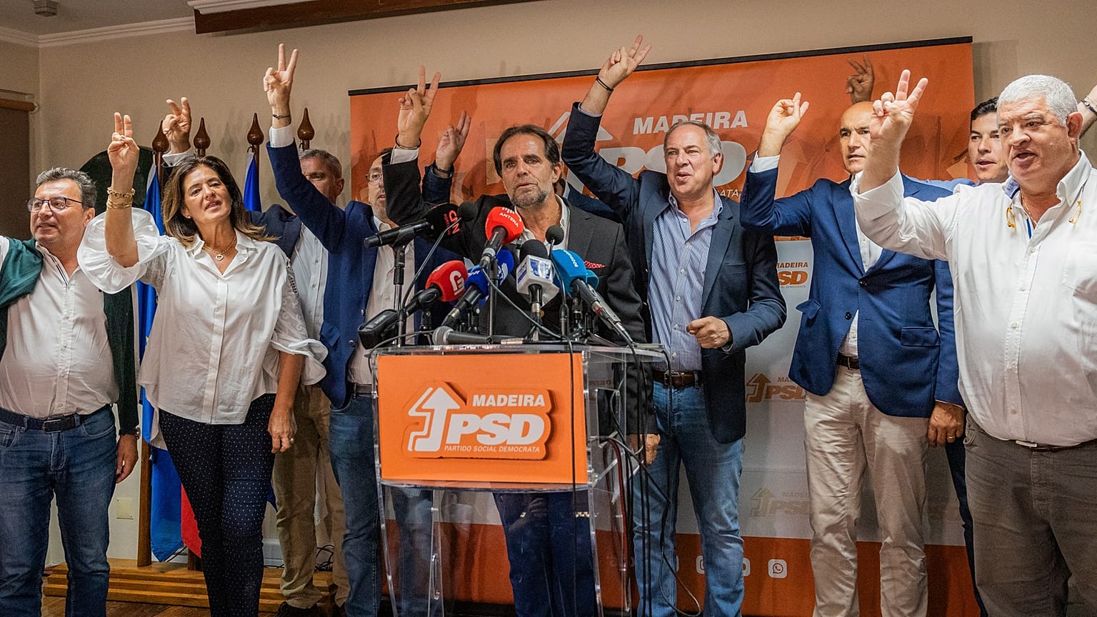 Miguel Albuquerque celebra vitória nas regionais da Madeira