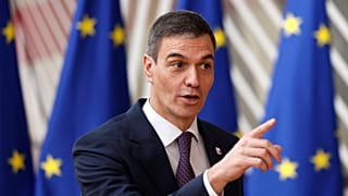 El primer ministro español, Pedro Sánchez, llega a una cumbre de la UE en Bruselas el 21 de marzo de 2024.