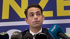 Far-right leader and chairman of the Vlaams Belang Tom Van Grieken
