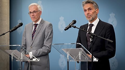 Formateur Richard van Zwol and candidate PM Dick Schoof.