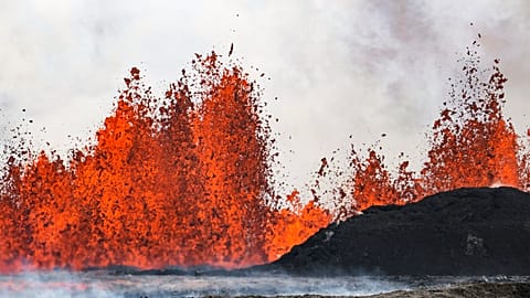 Der Vulkan bei Grindavik auf Island ist erneut ausgebrochen