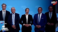 Alice Weidel et des dirigeants du parti Alternative für Deutschland