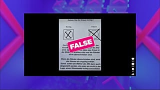 En Allemagne, les bulletins de vote ne peuvent pas être annulés par le dépassement du cercle.