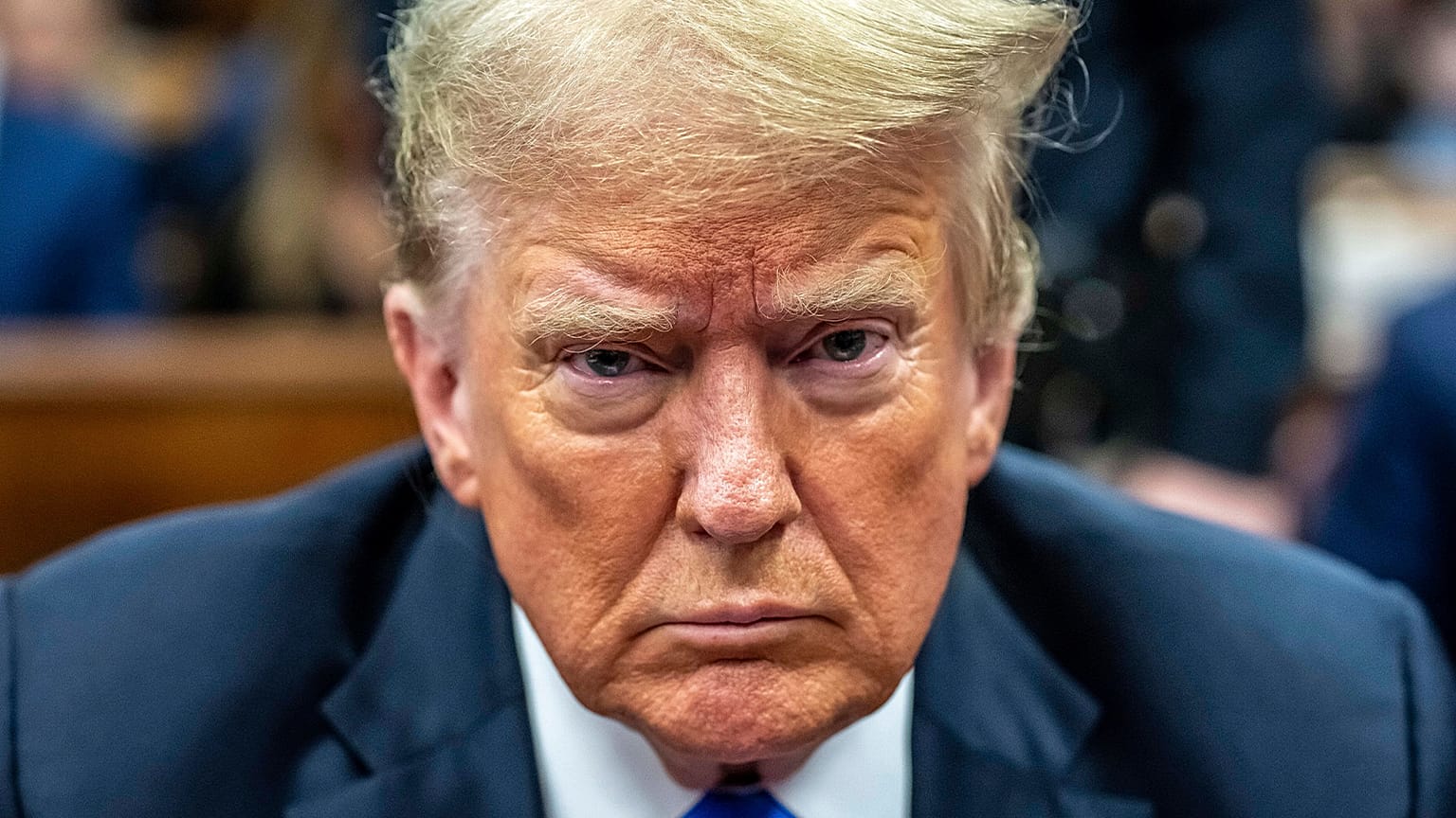 Former President Donald Trump appears at Manhattan criminal court during jury deliberations in his criminal hush money trial in New York, 30 May 2024