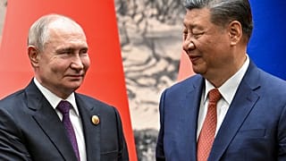 Vlagyimir Putyin és Hszi Csin-ping 