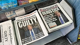Newspapers lead on Donald Trump's criminal conviction.