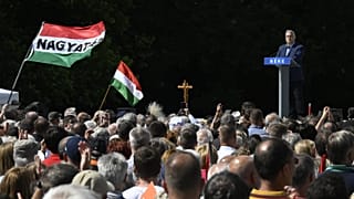 A kormányfő a Békemenet rendezvényén a Margitszigeten