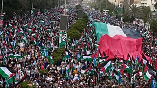 تظاهرات حامیان فلسطین در شهر کراچی پاکستان