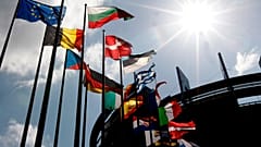 Σημαίες στο Ευρωπαϊκό Κοινοβούλιο στο Στρασβούργο