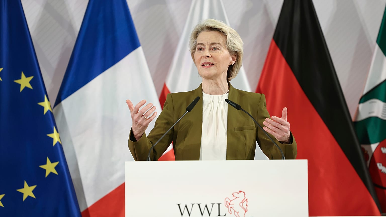 Ursula Von der Leyen pitches plan to shield EU from foreign interference if re-elected
