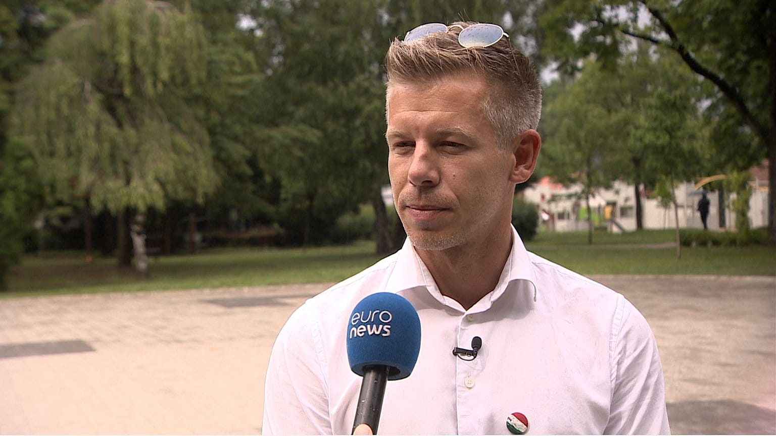 A Tisza Párt listavezetője, Magyar Péter
