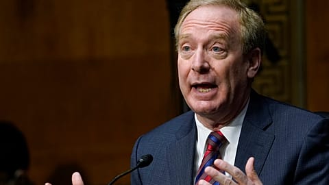Microsoft's vice-chair and president Brad Smith.