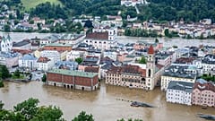La vieille ville de Passau en Bavière a été entièrement inondée.